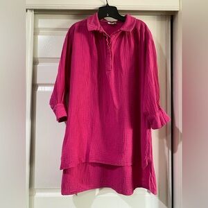 Leota Women's Maura Oversized Cover Up Tunic Size‎ 1X